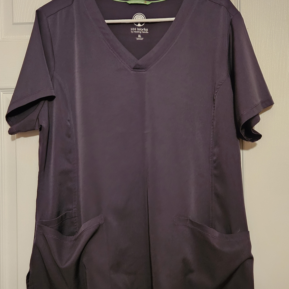 Healing Hands HH Works Womens Monica Top xl charcoal gray